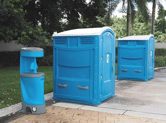 there are various types of ADA portable restrooms available for rental such as standard, deluxe, and luxury models