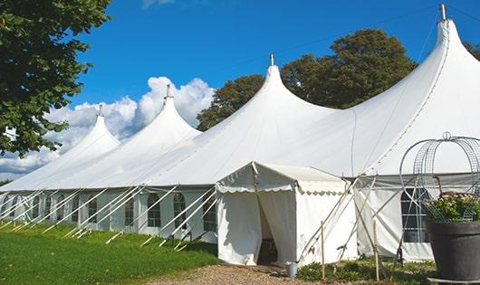 multiple portable restrooms for large-scale events, ensuring availability for all guests in North Miami, FL